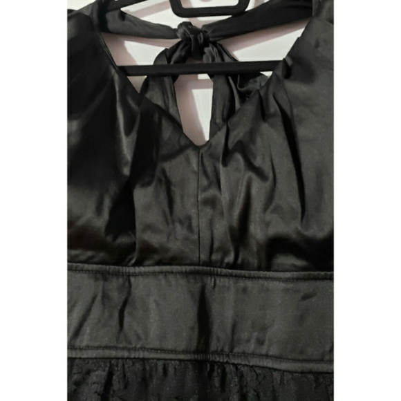 Torrid black lace pleated halter dress size 26 - Picture 3 of 5